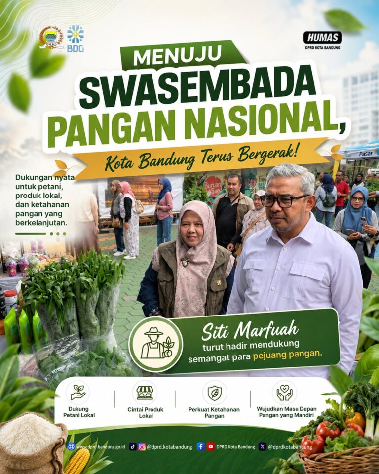 Wakil Ketua Komisi II DPRD Kota Bandung Hadiri Acara Swasembada Pangan Nasional, Kota Bandung Terus Bergerak